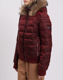 RRP€215 YES ZEE COLLECTION Quilted Jacket Size L Raccoon Fur Partly Down Filling gallery photo number 5