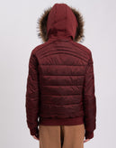 RRP€215 YES ZEE COLLECTION Quilted Jacket Size L Raccoon Fur Partly Down Filling gallery photo number 6