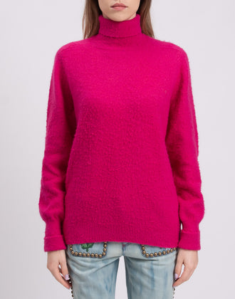 RRP€1090 MAISON MARGIELA Jumper Size S Angora & Wool Blend Thin Bobbling Effect gallery photo number 5