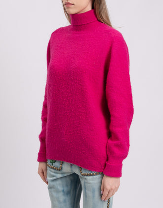 RRP€1090 MAISON MARGIELA Jumper Size S Angora & Wool Blend Thin Bobbling Effect gallery photo number 6