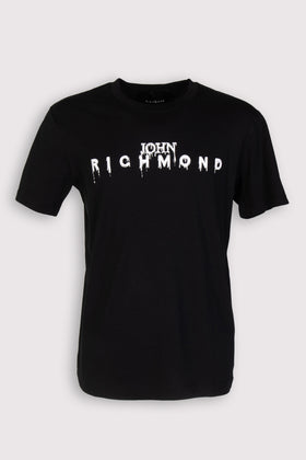 RRP €80 JOHN RICHMOND SS23 T-Shirt Top US44 IT58 XXL Coated Logo Crew Neck gallery photo number 1