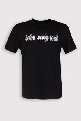 RRP€80 JOHN RICHMOND SS23 T-Shirt Top US42 IT56 XL Coated Logo Short Sleeve gallery photo number 1