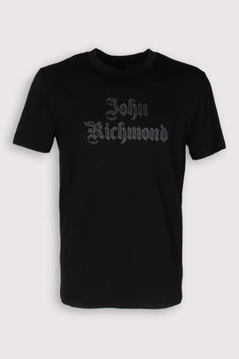 RRP €90 JOHN RICHMOND SS23 T-Shirt Top US38 IT48-50 M Coated Logo Crew Neck