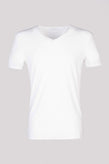 RRP €120 ERMENEGILDO ZEGNA 2 PACK T-Shirt Top US/UK44 EU54 XXL Logo Patch V-Neck gallery photo number 2