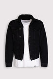 BOLONGARO TREVOR Denim Jacket Size XS Garment Dye Sherpa Collar Button Front gallery photo number 1