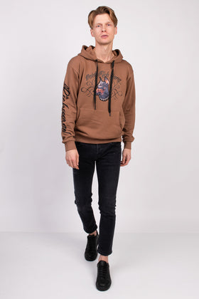 RRP€155 JOHN RICHMOND Hoodie US40 IT52-54 L Doberman Patch Embroidered Logo gallery photo number 1