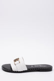 RRP€105 NILA & NILA Leather Slide Sandals US 8 EU 38 UK 5 Studded Made in Italy gallery photo number 1