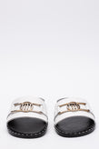 RRP€105 NILA & NILA Leather Slide Sandals US 8 EU 38 UK 5 Studded Made in Italy gallery photo number 2