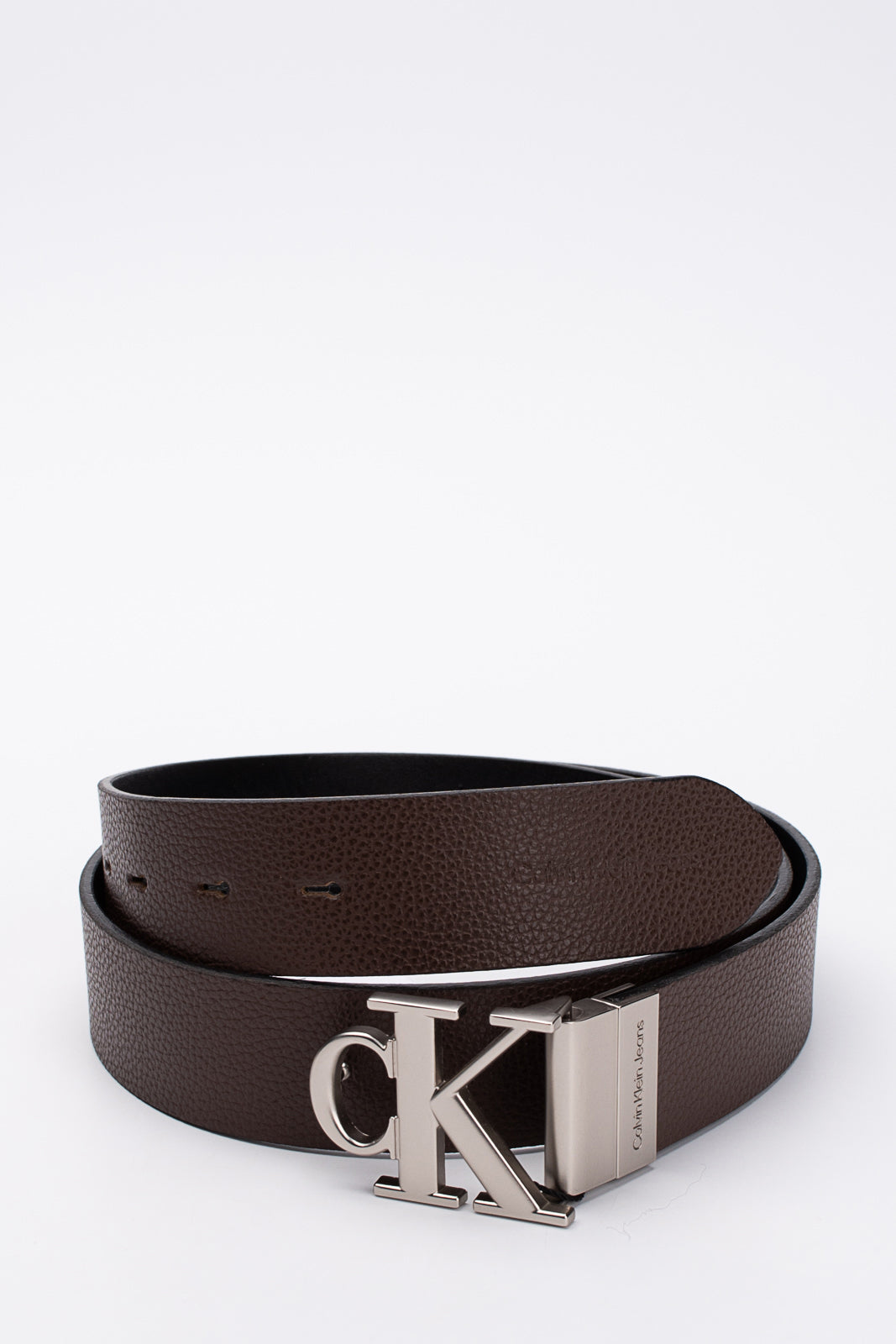 CK JEANS KLEIN –POPPRI CALVIN Auctions Leather Reversible Grainy Belt Size Fashion 85/34 Panel Online