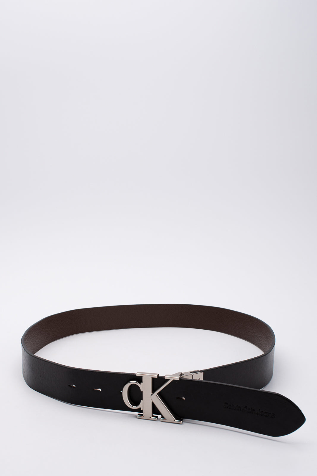 Size Fashion Reversible Leather 85/34 Grainy Panel Belt CALVIN Auctions KLEIN Online CK JEANS –POPPRI