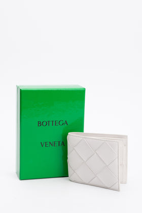 RRP€490 BOTTEGA VENETA Intreccio Leather Bifold Wallet Coin Pocket Made in Italy gallery photo number 1