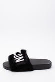 RRP€755 DSQUARED2 Rabbit Fur Slide Sandals US5 EU36 UK3 Footbed Embroidered gallery photo number 1