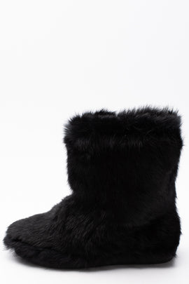 RRP€330 RUCOLINE Ariel Rabbit Fur Ankle Snow Boots US6 EU36 UK3 Round Toe