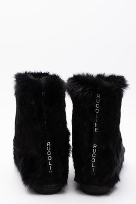 RRP€330 RUCOLINE Ariel Rabbit Fur Ankle Snow Boots US6 EU36 UK3 Round Toe gallery photo number 3