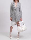 RRP €380 CALVIN KLEIN Suit Jacket FR34 US2 UK6 XS Grey Single-Breasted gallery photo number 3