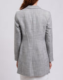 RRP €380 CALVIN KLEIN Suit Jacket FR34 US2 UK6 XS Grey Single-Breasted gallery photo number 7