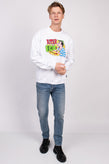 IUTER ATOMIC Pullover Sweatshirt Size M Skull Back Crew Neck Made in Italy gallery photo number 2