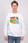 IUTER ATOMIC Pullover Sweatshirt Size M Skull Back Crew Neck Made in Italy gallery photo number 3