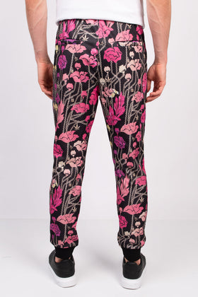 RRP €225 JOHN RICHMOND Track Trousers Size L Floral & Chains Drawstring Cuffed gallery photo number 5
