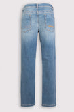 RRP€290 BIKKEMBERGS Jeans W36 Garment Dye Worn Look Embroidered Logo Slim Fit gallery photo number 2