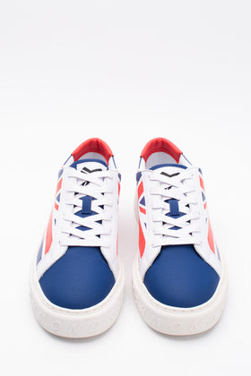 RRP€250 JOHN RICHMOND SS23 Sneakers US8 EU41 UK7 Colour Block Flag Print Lace Up gallery photo number 2