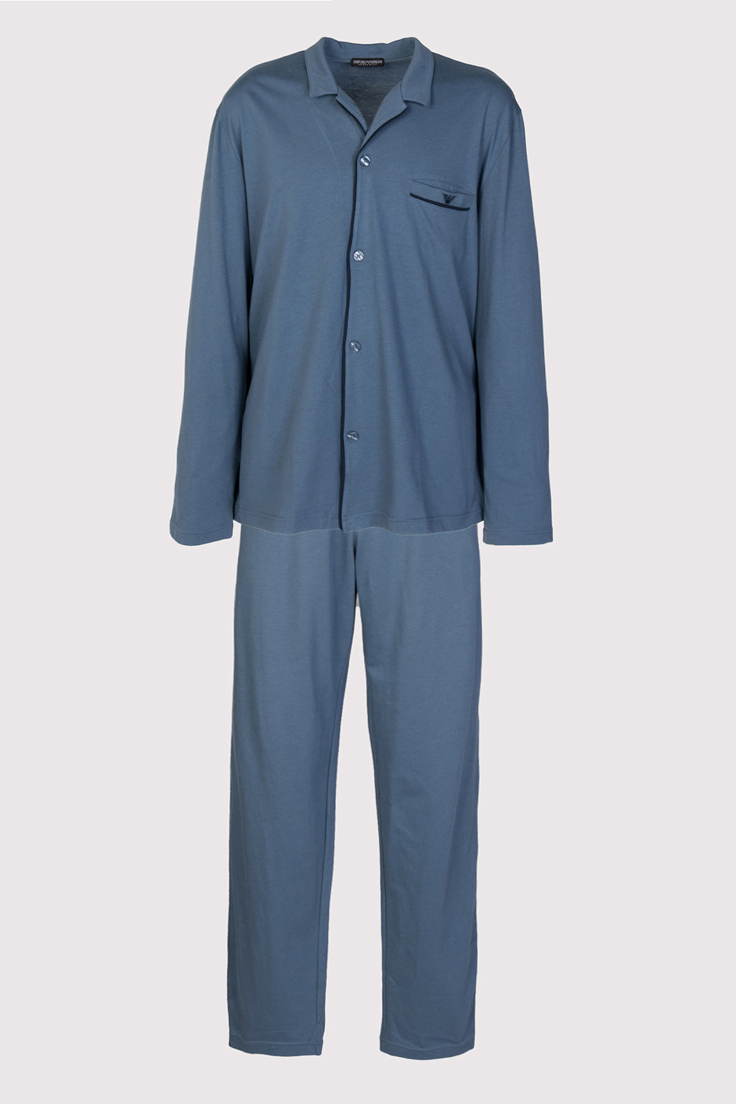 RRP €154 EMPORIO ARMANI Jersey Pyjama Set US40 EU50 L Logo Long Sleeves gallery main photo