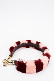 RRP €640 DOLCE & GABBANA Rex Rabbit Fur & Leather Shoulder Strap Striped Pattern gallery photo number 3