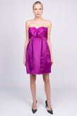 RRP €235 PINKO Silk Mini Dress Size IT 42 Bow Detail Bandeau Made in Italy gallery photo number 2