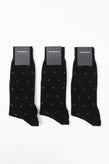 RRP€87 ZEGNA 3 PACK Mid Calf Socks One Size Iconic EZ Logo Detail Made in Italy gallery photo number 1