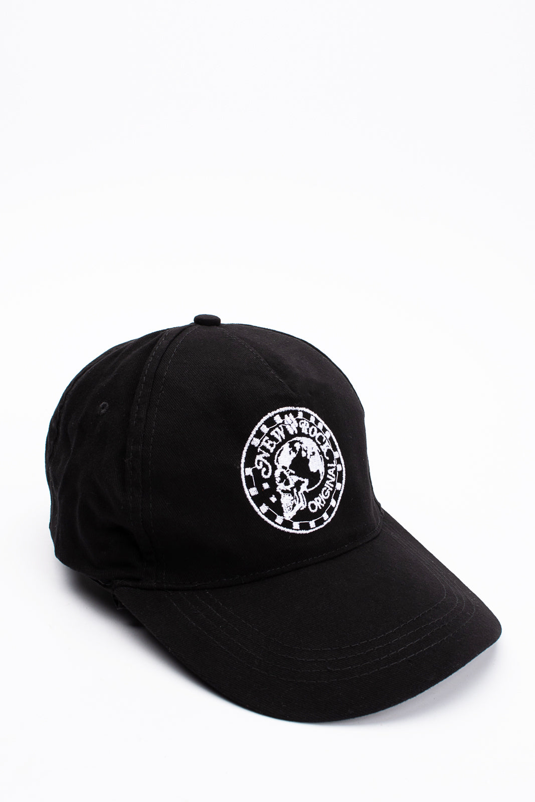 NEW ROCK ORIGINAL Baseball Cap One Size Embroidered Skull Logo Adjustable gallery main photo