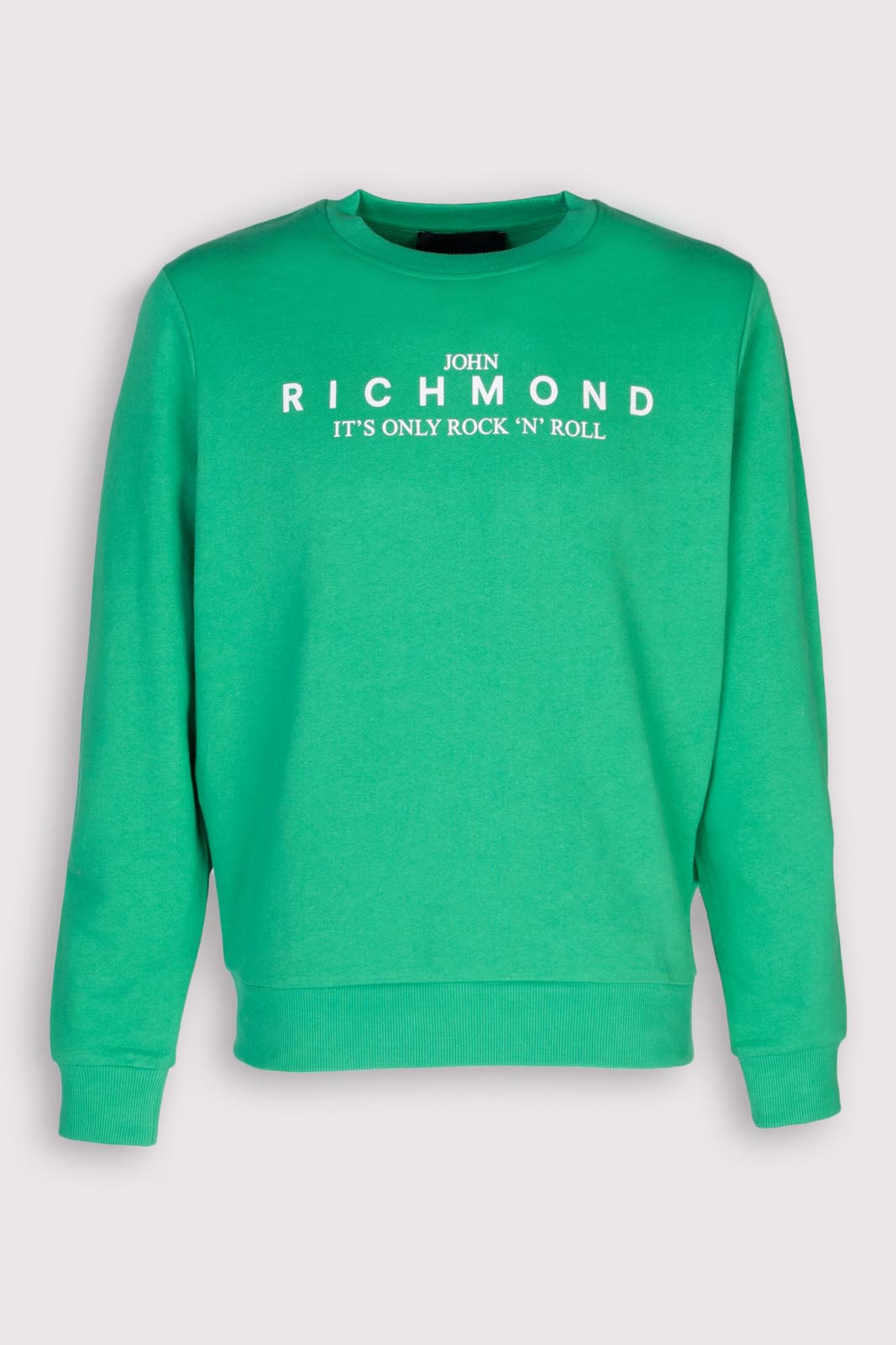 JOHN RICHMOND Pullover Sweatshirt Size S Logo 'IT'S ONLY ROCK 'N' ROLL' Front gallery main photo