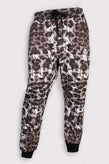 JOHN RICHMOND Jogger Trousers Size M Drawstring Waist Logo Monogram Animal Print gallery photo number 7