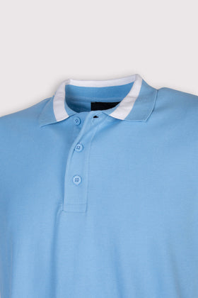 JOHN RICHMOND Pique Polo Shirt L Stretch Half Button Logo Patch Collared Neck gallery photo number 7