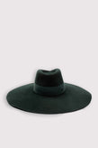 RRP€610 MAISON MICHEL Felt Fedora Hat Size S Grosgrain Ribbon Logo Wide Brim gallery photo number 1