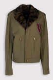 RRP€810 VERSUS VERSACE Jacket US38 IT48 M Lions Buttons V Patch Squirrel Fur gallery photo number 1