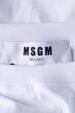 RRP€160 MSGM T-Shirt Top Size M Logo Short Sleeve Crew Neck Made in Italy gallery photo number 6