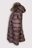 RRP €250 BOMBOOGIE Down Quilted Jacket Size 3 / L Water Repellent Raccoon Fur gallery photo number 2