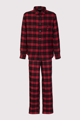 RRP €208 EMPORIO ARMANI Pyjama Set US38 EU48 M Two Tone Plaid Regular Collar