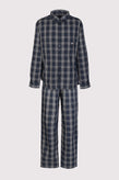 RRP €208 EMPORIO ARMANI Long Pyjama Set US38 EU48 M Plaid Embroidered Logo gallery photo number 1