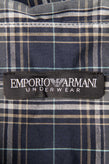 RRP €208 EMPORIO ARMANI Long Pyjama Set US38 EU48 M Plaid Embroidered Logo gallery photo number 9