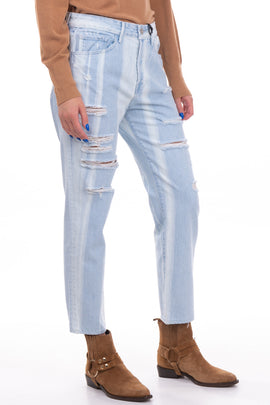 RRP €270 3X1 Jeans W27 Faded Ripped Made in USA