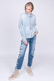 RRP €230 3X1 DOSA Jeans W26 Ripped Faded High Rise Cropped Slim Fit Made in USA gallery photo number 2