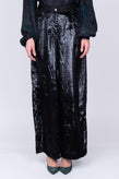 RRP €295 JUST CAVALLI Fuzzy Trousers Size IT 40 / S Black Wide Leg Made in Italy gallery photo number 3