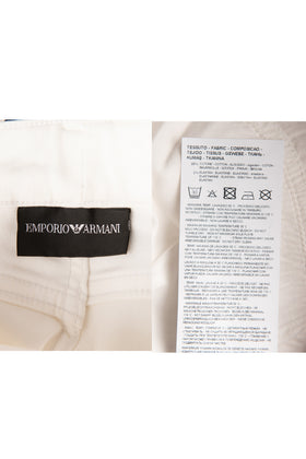 RRP €180 EMPORIO ARMANI Jeans W28 Stretch White Logo Patch Zip Fly Slim Fit gallery photo number 6