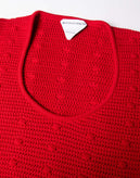 RRP€990 BOTTEGA VENETA Jumper Size M Compact Pom Pom Scoop Neck Made in Italy gallery photo number 8