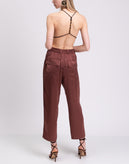 RRP €1250 BOTTEGA VENETA Knitted Bodysuit Size S Cashmere Blend Brown Beads gallery photo number 5