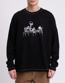 RRP €185 TOM REBL Sweatshirt Size L Coated 'The Last Supper' Front Round Neck gallery photo number 5