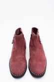 RRP€163 APEPAZZA Suede Leather Ankle Boots US7 UK4 EU37 Red Studded gallery photo number 3