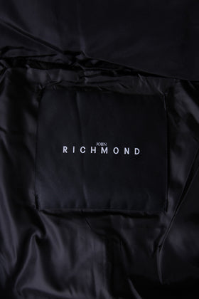 RRP €550 JOHN RICHMOND X Quilted Jacket IT50 US40 L Black Embroidered Logo gallery photo number 7