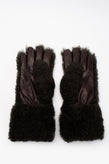 RRP €550 BOTTEGA VENETA Shearling & Leather Teddy Gloves Size 9 M Cashmere Lined gallery photo number 3